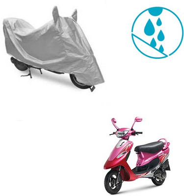 Atulit enterprises Two Wheeler Cover for TVS(Scooty Pep+, Silver)