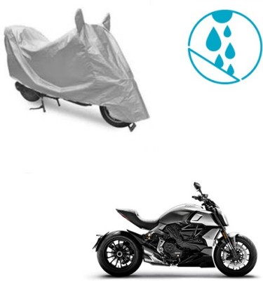 Atulit enterprises Two Wheeler Cover for Ducati(Diavel, Silver)