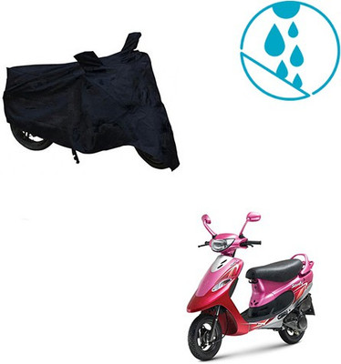 RPSENTTERPR Waterproof Two Wheeler Cover for TVS(Scooty Pep+, Black)