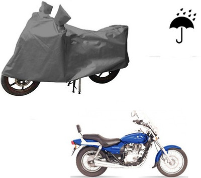 HYBRIDS COLLECTION Waterproof Two Wheeler Cover for Bajaj(Avenger, Grey)