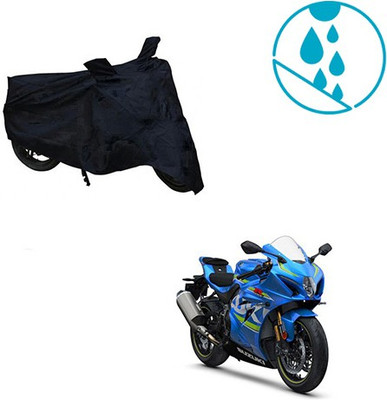 Mdstar Waterproof Two Wheeler Cover for Suzuki(GSX, Black)