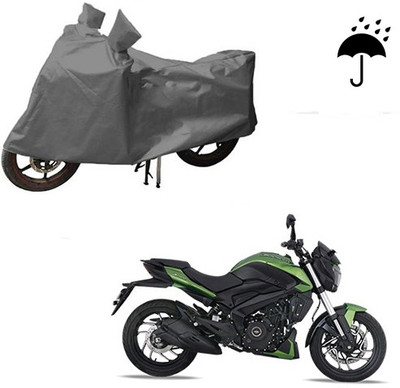 THE REAL ARV Waterproof Two Wheeler Cover for Bajaj(Dominar, Grey)