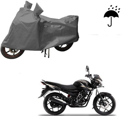 HYBRIDS COLLECTION Waterproof Two Wheeler Cover for Bajaj(Discover 150 s, Grey)