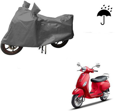HYBRIDS COLLECTION Waterproof Two Wheeler Cover for Piaggio(Vespa VXL, Grey)