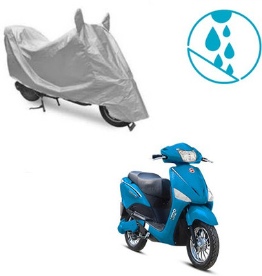 SRENTERPRISES Two Wheeler Cover for Hero(Electric Optima, Silver)