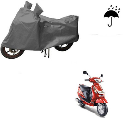 THE REAL ARV Waterproof Two Wheeler Cover for Mahindra(Duro DZ, Grey)