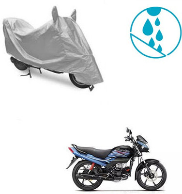 Atulit enterprises Two Wheeler Cover for Hero(Passion Plus, Silver)