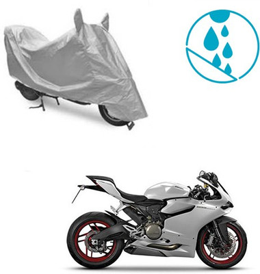 Atulit enterprises Two Wheeler Cover for Ducati(899 Panigale, Silver)