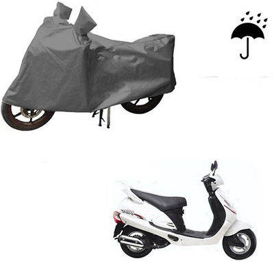 HYBRIDS COLLECTION Waterproof Two Wheeler Cover for Mahindra(Rodeo, Grey)