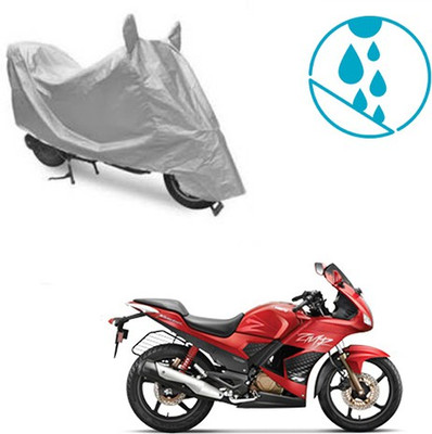 SRENTERPRISES Two Wheeler Cover for Hero(Karizma ZMR, Silver)