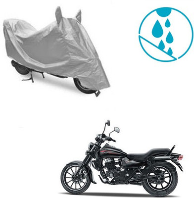 SRENTERPRISES Two Wheeler Cover for Bajaj(Avenger 150 Street, Silver)