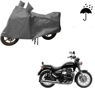 THE REAL ARV Waterproof Two Wheeler Cover for Royal Enfield(Thunderbird 500, Grey)