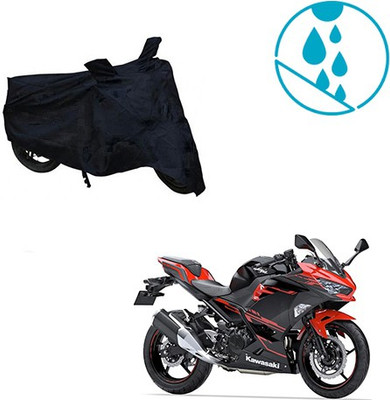 Atulit enterprises Two Wheeler Cover for Kawasaki(Ninja 250, Black)