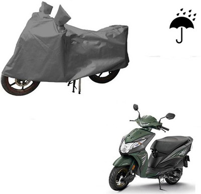HYBRIDS COLLECTION Waterproof Two Wheeler Cover for Honda(Dio, Grey)