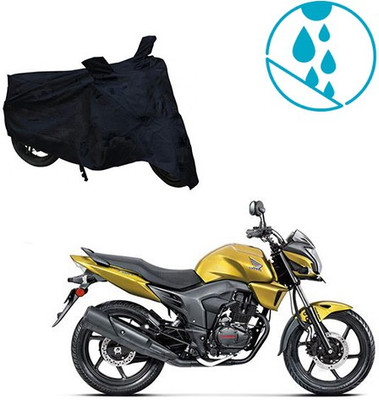 RPSENTTERPR Waterproof Two Wheeler Cover for Honda(CB Trigger, Black)