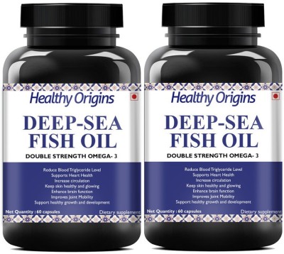 Healthy Origins Deep Sea Fish Oil 2500mg (Fish Oil Capsule) (Pack Of 2)(2 x 60 No)