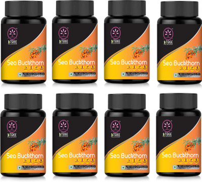 1 Tree Sea Buckthorn Capsules–Sea Buckthorn Seed Extract Anti-Oxidant Capsules(Pack Of 8)(8 x 60 g)