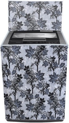 YELLOW WEAVES Top Loading Washing Machine  Cover(Width: 58.5 cm, Grey, black)