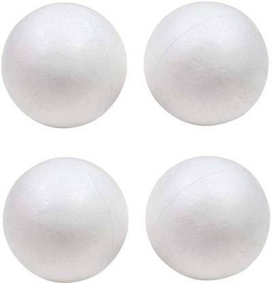 DECORAMA Thermocol Balls for Model Making, Party Decorations, Carnivals, Celebrations, School Projects (Pack of 10 Balls , 4 Inch)