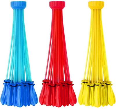 prisma collection Solid Bunch O Balloons Instant 100 Self-Sealing Water Balloons Complete Gift Set Bundle, 3 Piece (300 Balloons Total) Bubble Balloon(Multicolor, Pack of