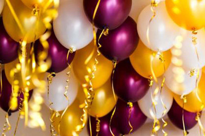 Saikara Collection Solid Solid Metallic Balloons for Wedding Engagement Birthday Graduation Baby Shower Anniversary Supplies Pack of 50 Balloon(Gold, Purple, White, Pack 