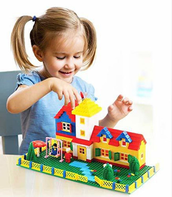 SWARA COLLECTION 610Pcs Architecture Blocks Set Game For Children's Creativity (Multicolor)(Multicolor)