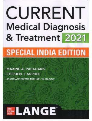 CURRENT MEDICAL DIAGNOSIS & TREATMENT 2021(Paperback, PAPADAKIS)