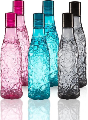 3D METRO SUPER STORE 1000 ml PET Bottle(Pack of 6, Multicolor)