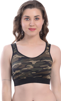 FIMS FIMS - Fashion is my style (Gift Wrapped Packing) Military Army Print Sports Bra for Women Combo Pack Gym Yoga Running Dancing Active wear Workout Girls Everyday bra Pack of 1 Bra Women Sports Non Padded Bra(Green) FIMS FIMS - Fashion is my style (Gift Wrapped Packing) Military Army Print Sports Bra for Women Combo Pack Gym Yoga Running Dancing Active wear Workout Girls Everyday bra Pack of 1 Bra Women Sports Non Padded Bra(Green)