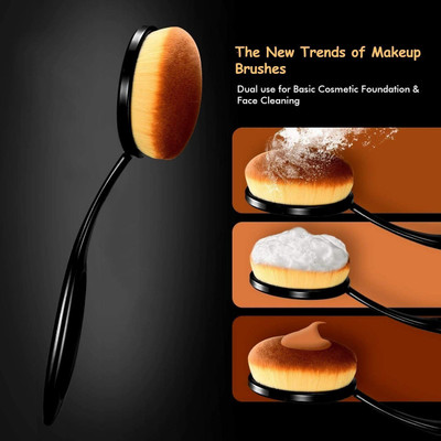 tanvi27 Oval Foundation Brush Tooth brush Shape all Makeup Brush(Pack of 1)