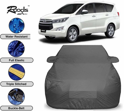 ROODS AUTO Car Cover For Toyota Innova Crysta (With Mirror Pockets)(Grey)