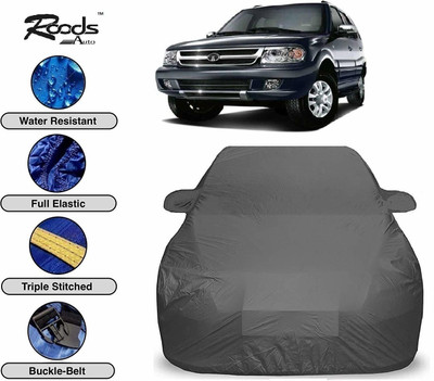 ROODS AUTO Car Cover For Tata Safari Dicor (Without Mirror Pockets)(Grey)