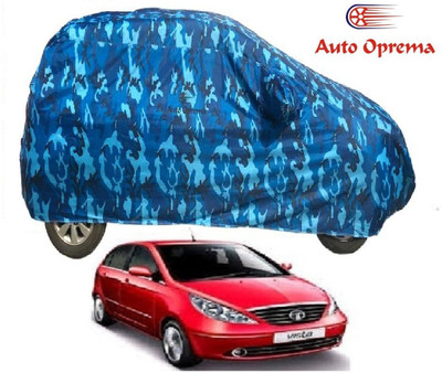 Auto Oprema Car Cover For Tata Vista Tech (With Mirror Pockets)(Blue)