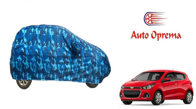 Auto Oprema Car Cover For Chevrolet Spark (With Mirror Pockets)(Blue)