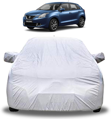 GoMechanic Car Cover For Maruti Suzuki Baleno (With Mirror Pockets)(Silver, For 2015 Models)