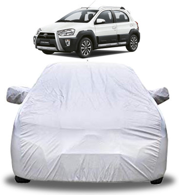 GoMechanic Car Cover For Toyota Etios Cross (With Mirror Pockets)(Silver, For 2018 Models)