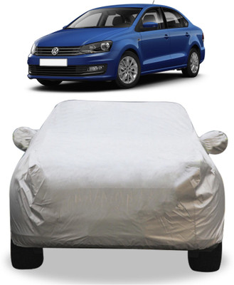 GoMechanic Car Cover For Volkswagen Vento (With Mirror Pockets)(Silver, For 2016 Models)