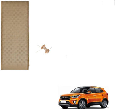 AuTO ADDiCT Hand Stiched Steering Cover For Hyundai Elantra(Beige, Leatherite)