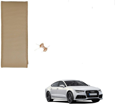 AuTO ADDiCT Hand Stiched Steering Cover For Audi A8(Beige, Leatherite)