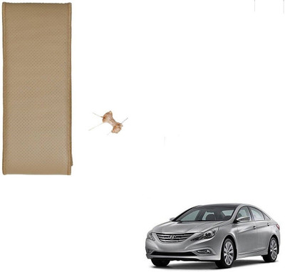 AuTO ADDiCT Hand Stiched Steering Cover For Hyundai Fluidic Verna(Beige, Leatherite)
