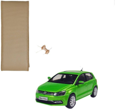 AuTO ADDiCT Hand Stiched Steering Cover For Volkswagen Polo Exquisite(Beige, Leatherite)
