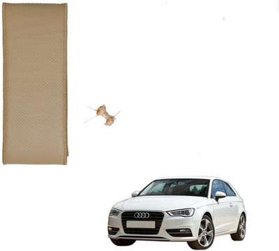 AuTO ADDiCT Hand Stiched Steering Cover For Audi A8(Beige, Leatherite)