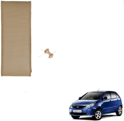 AuTO ADDiCT Hand Stiched Steering Cover For Tata Indica Vista(Beige, Leatherite)