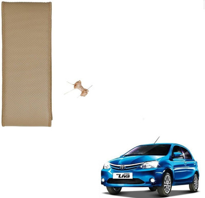 AuTO ADDiCT Hand Stiched Steering Cover For Toyota Etios Liva(Beige, Leatherite)
