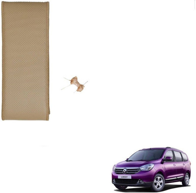 AuTO ADDiCT Hand Stiched Steering Cover For Renault Kwid(Beige, Leatherite)