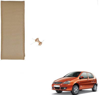 AuTO ADDiCT Hand Stiched Steering Cover For Tata Indica(Beige, Leatherite)