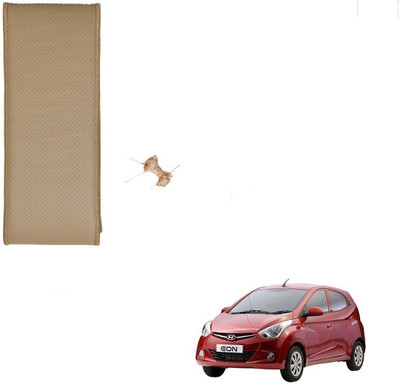 AuTO ADDiCT Hand Stiched Steering Cover For Hyundai i20(Beige, Leatherite)