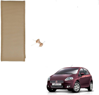 AuTO ADDiCT Hand Stiched Steering Cover For Fiat Avventura(Beige, Leatherite)