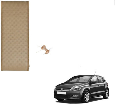 AuTO ADDiCT Hand Stiched Steering Cover For Volkswagen Polo(Beige, Leatherite)