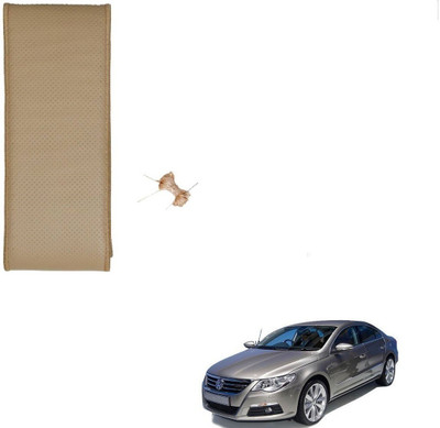 AuTO ADDiCT Hand Stiched Steering Cover For Volkswagen Passat(Beige, Leatherite)